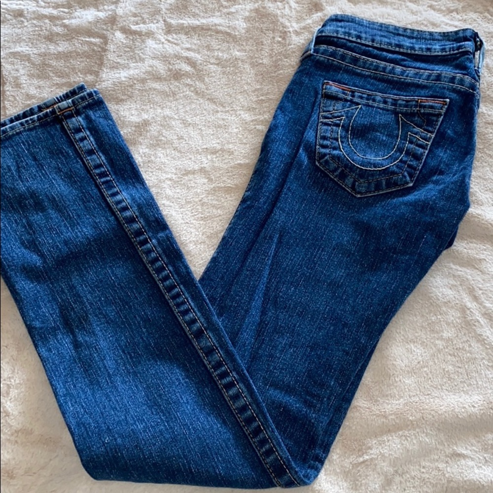 Women’s true religion jeans, straight leg, sz 25